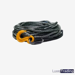 Dyneema touw grijs  Ø 6 mm / 25 meter met haak